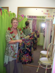 Colorful dressing rooms